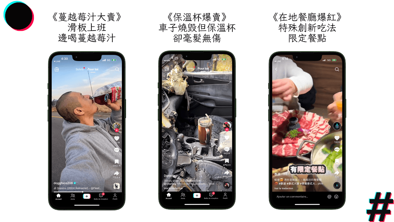 《蔓越莓汁大賣》 滑板上班 邊喝蔓越莓汁!《保溫杯爆賣》 車子燒毀但保溫杯 卻毫髮無傷!《在地餐廳爆紅》 特殊創新吃法 限定餐點tiktok代運營 tiktok代操 短影音 流量 tiktok行銷 tiktok廣告